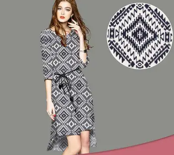 

2Meter Printing Geometry Polyester Fabric For Apparel Sewing Fashion Women's Dheongsam Wedding Dress Diy Doll