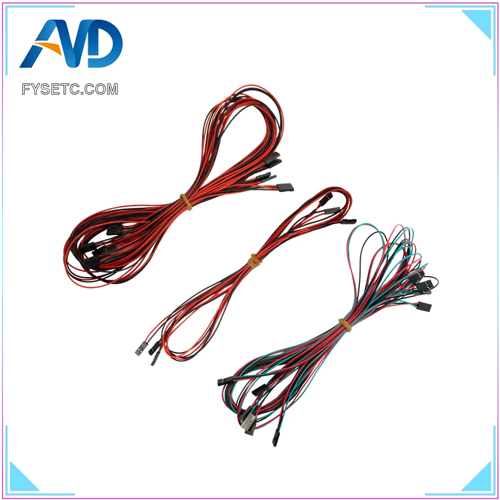 3D طابعة 1 وحدة/14 قطع الأسلاك كاملة الكابلات ل 3D طابعة RAMPS 1.4 Endstops الثرمستورات موتور