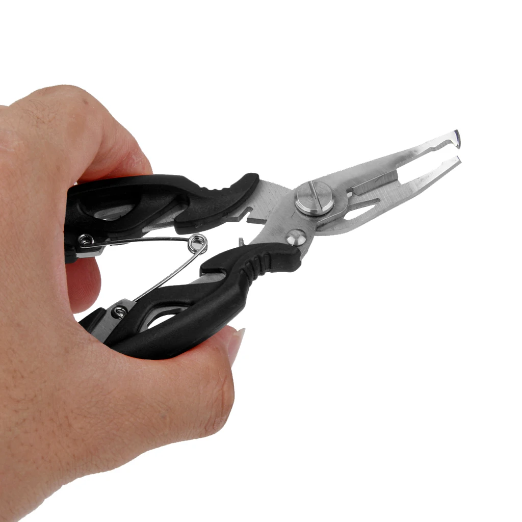 Stainless Steel Fishing Pliers Braid Cutters Hook Remover Fish Holder Gripper Multifunctional Fishing Tools