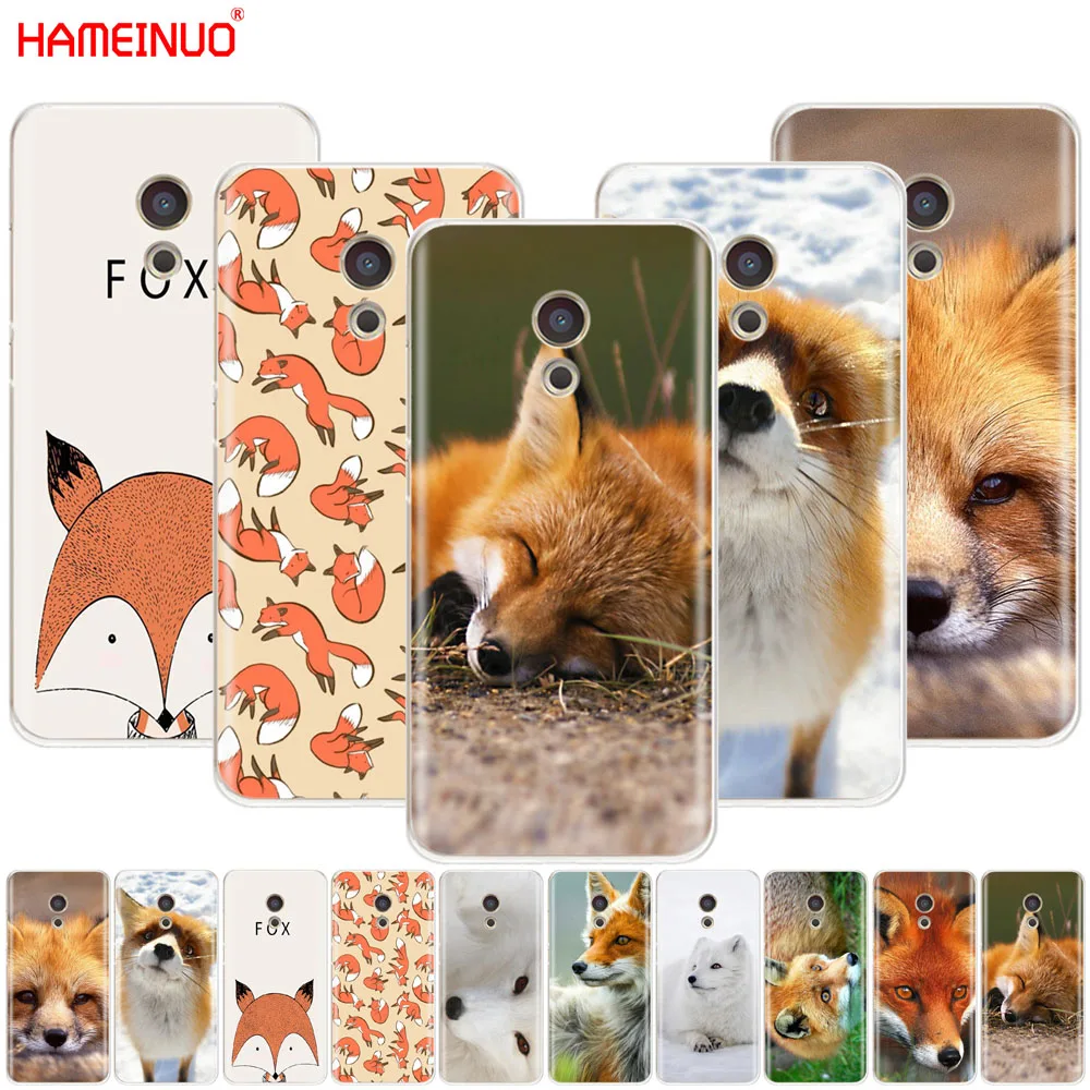 

HAMEINUO A cute fox Cover phone Case for Meizu M6 M5 M5S M2 M3 M3S MX4 MX5 MX6 PRO 6 5 U10 U20 note plus
