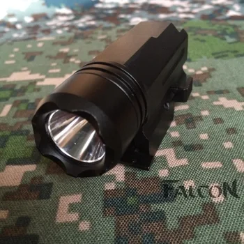 

High Quality 600Lm Glock LED Flashlight Zinc alloy Light for Hunting Bulb Tactical Gun Rifle Mount for Pistols Airsoft 20mm rail