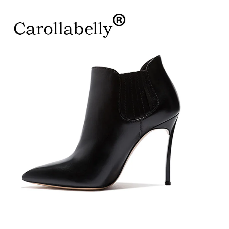 ankle boot preta salto fino