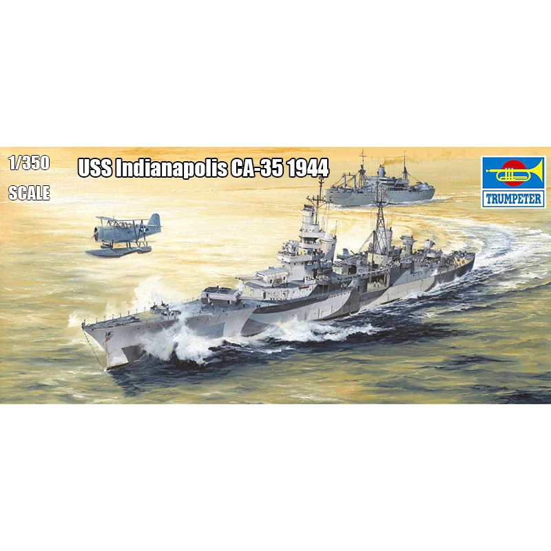 

1/350 trumpeter 05327 USS Indianapolis CA-35 1944 model hobby