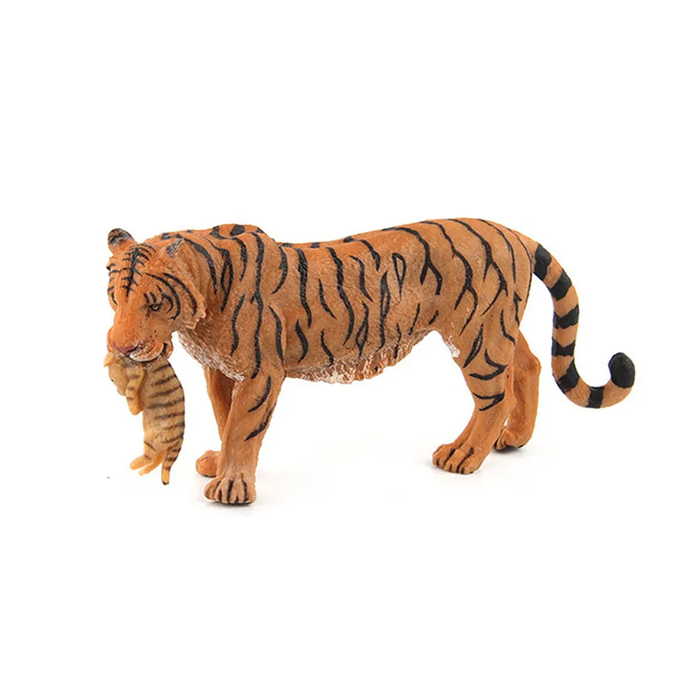 Ролевые игры игрушки фигурка Тигр модель Обучающие игрушки эмалированные коллекторы животных подарок для детей Прямая A8724