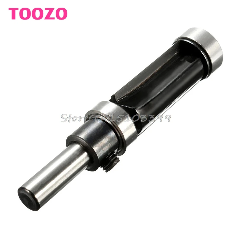 Концевая фреза Flush Trim верхний и нижний подшипник 1 "H X 1/4'' хвостовик