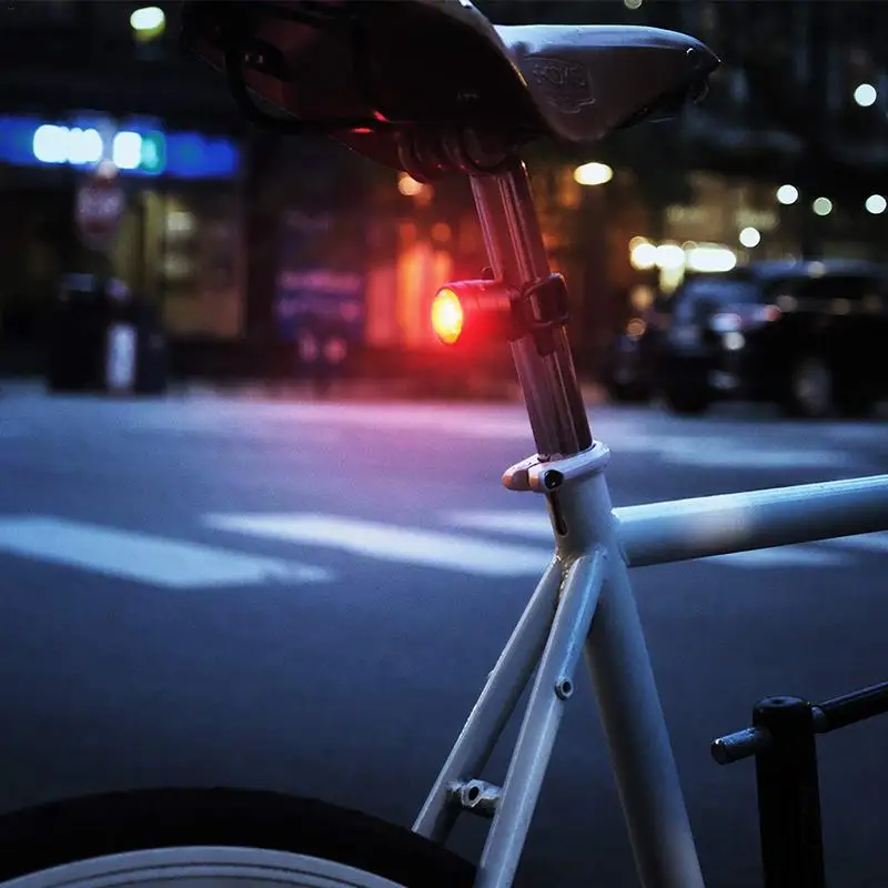 

USB Rechargeable Bike Rear Tail Light Lamp Taillight Rain Waterproof Bright LED Safety Cycling Bicycle Light