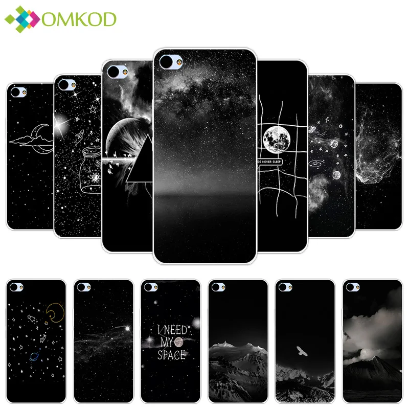 

5.0'' For Meizu U10 Fundas Black Back Matte Starry Cover For Meizu U 10 Soft TPU Silicone Coque For Meizu Meilan U10 Phone Case