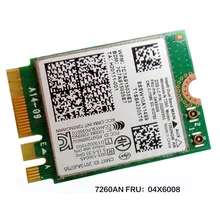 Intel Dual Band Беспроводной-n 7260ngw 2*2 11agn+ BT4.0 M.2 Combo Card для Lenovo thankpad T440 t440p t440s, FRU 04X6008 20200553