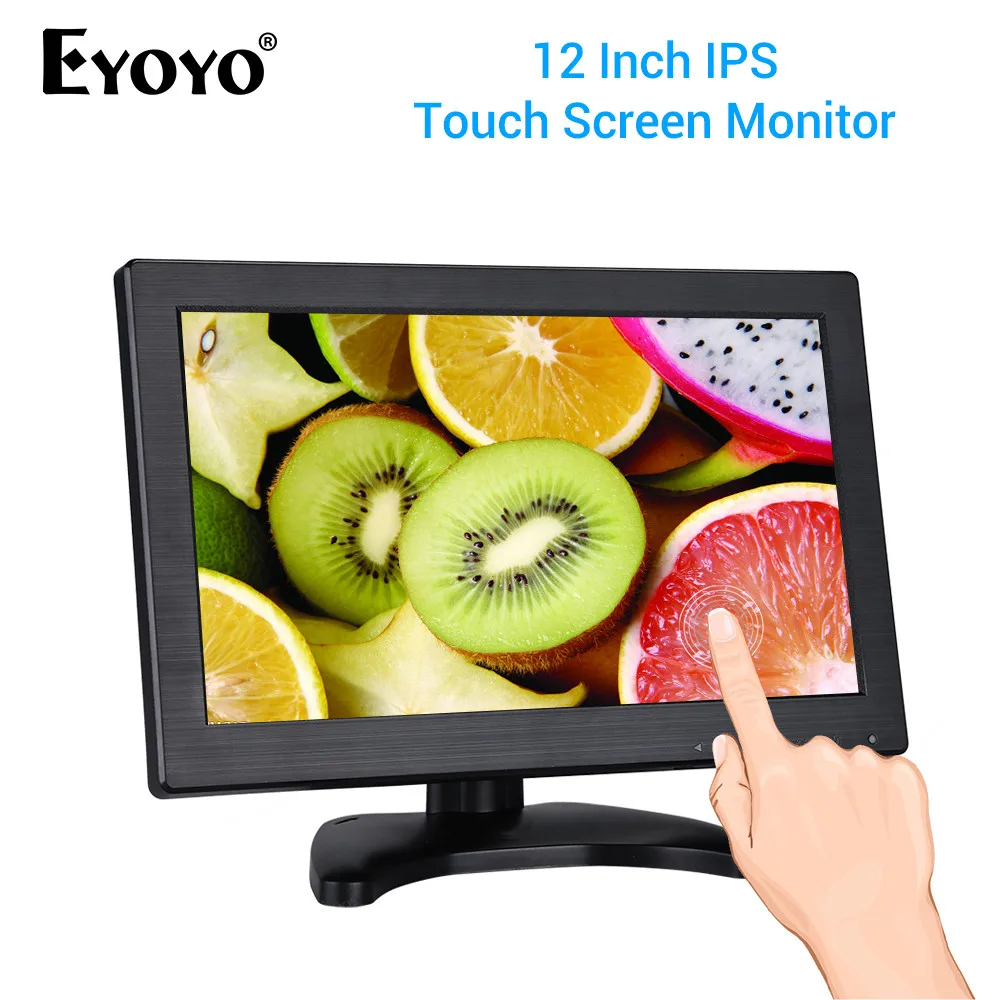 

EYOYO 11.6" IPS Monitor 1920*1080 HD Touch Screen Display Screen VGA For PC CCTV With Multi language OSD menu rear view camera
