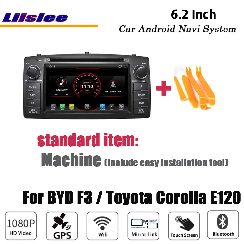 Excellent Liislee Android 8.1 For BYD F3 / For Toyota Corolla E120 Stereo Car Radio BT Carplay GPS Navi Map Navigation System Multimedia 5 Excellent Liislee Android 8.1 For BYD F3 / For Toyota Corolla E120 Stereo Car Radio BT Carplay GPS Navi Map Navigation System Multimedia 5