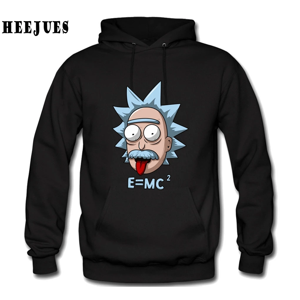 

Albert Einstein E MC2 Sheldon Rick and Morty Physics Science Men Women Pullovers Print Slim Fit Mens Hooded Hoodies Sweatshirts