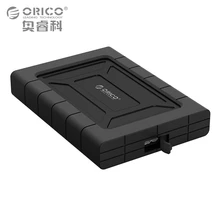 ORICO Black 2TB HDD 2.5 inch USB3.0 Three-proofing Hard Drive Tool Free External Enclosure High-Speed Case for SSD HDD SATA III