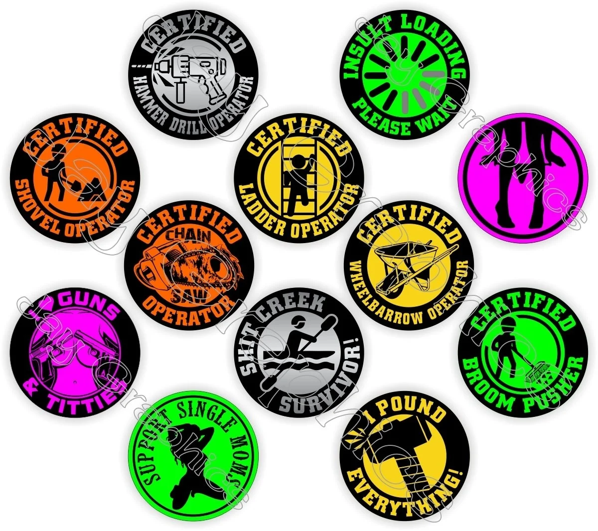 safety hard hat labels