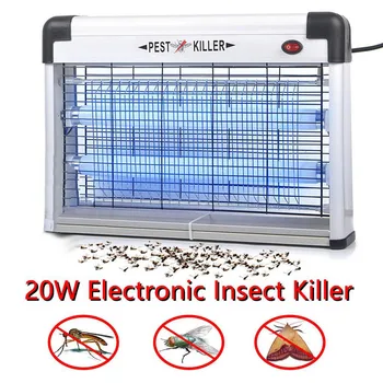 

20W fluorescent light electric shock killer Electronic Indoor Outdoor Insect Mosquito Fly Killer Bug UV Lamp Zapper Control