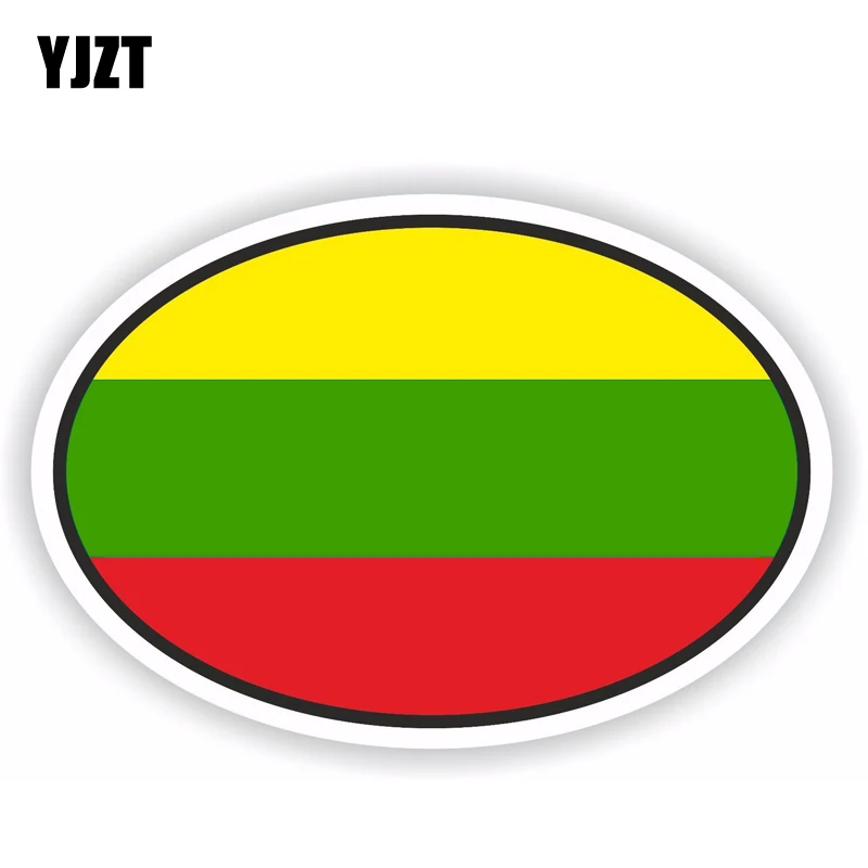 YJZT 11 8 см * креативная наклейка на автомобиль из Литвы фотоотражающая для