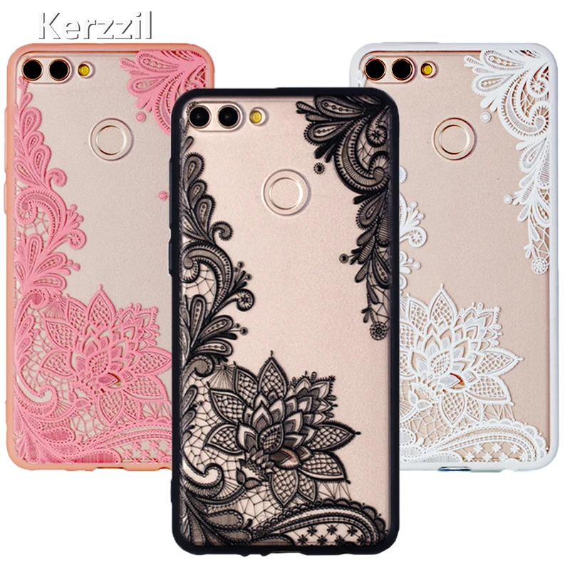 Kerzzil 3D рельефный чехол с цветами для Huawei Honor 10 9 lite 7C 7A Pro 7X 6X TPU PC P20 P10 P9 P8 2017 P Smart Back |