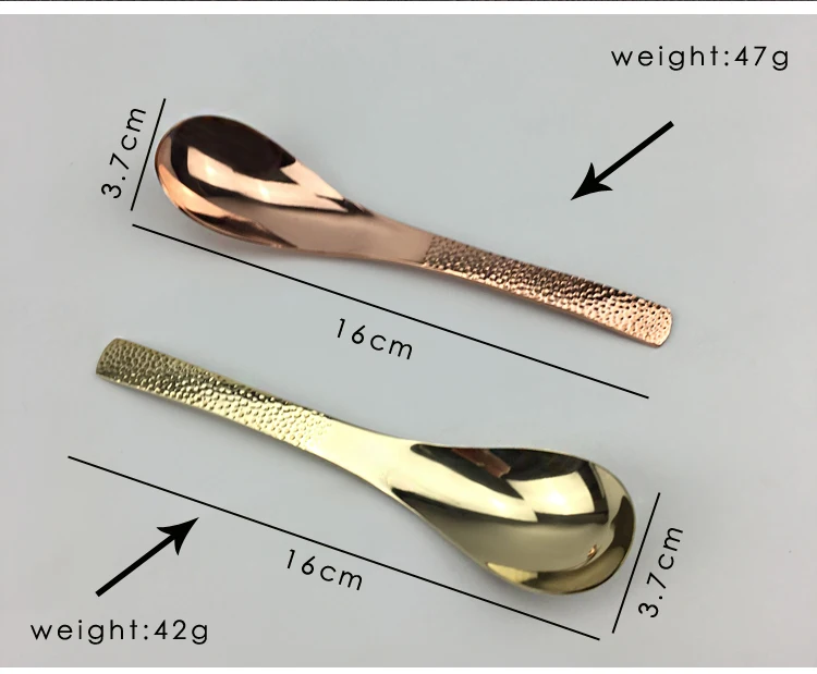 Чистая медная ложка, латунная красная медная ложка для супа, обеденная ложка, экологичные столовые приборы, здоровая Золотая посуда
