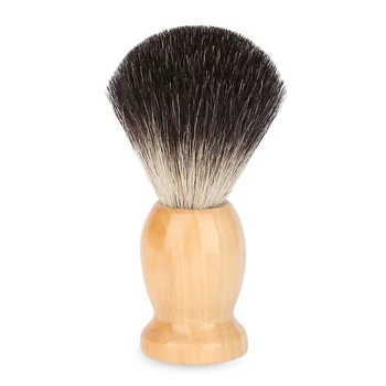 

Professional Wood Handle Pure Badger Hair Shaving Brush Barber Facial Cleaning Tool for Men