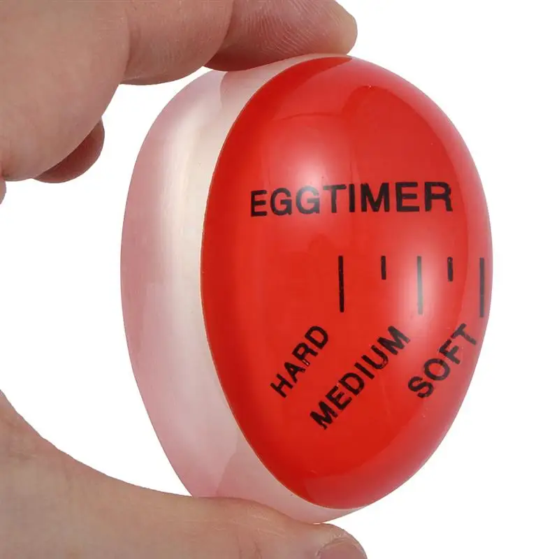 Reusable Egg Color Changing Timer Control Soft Hard Boiled Eggs Cooking Kitchen Resin Egg Timer Home Tools Egg Cooker