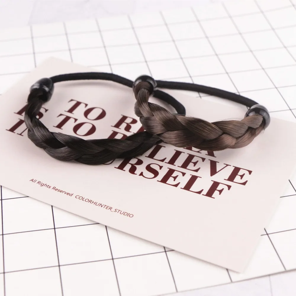 

Twisted Synthesis Wig Braid Hairband Elastic Rubber Band Invisible Headband Hair Bands Ponytail Holder Fashion Hair Accessories