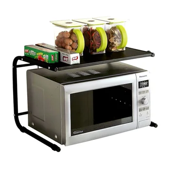 

Kitchen double layers wrought iron microwave oven rack oven shelf spice storage rack wx10241127