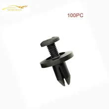 MCARCAR – KIT de fixation de voiture, Clips noirs pour Honda Civic Accord Jazz NO09, plaque de dérivation de l'aile, Rivet à vis en plastique, 100 pièces