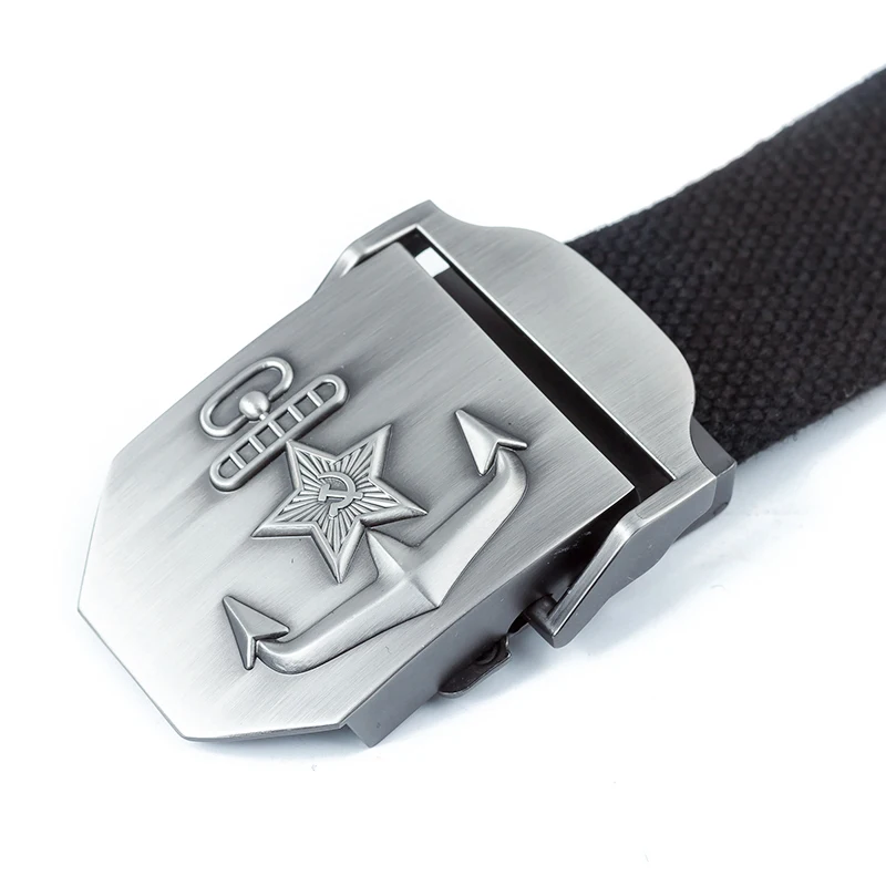 New Men /& Women High Quality Military Belt Navy Of The USSR Canvas Strap