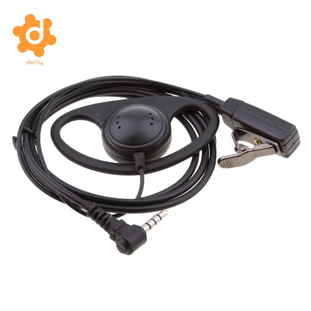 D-shape Headset Earpiece PPT with Mic for Yaesu Vertex VX-1R 2R 3R 5R 150 160 180 210 210A Two Way Radio 3.5mm 