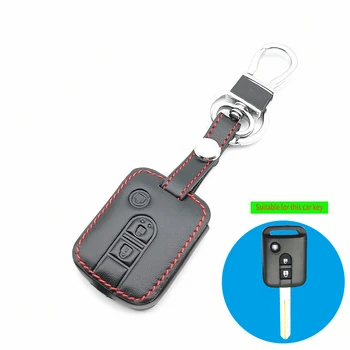 

Remote Car Key Leather Case For Qashqai Nissan Micra Navara Almera Note Fob Cover 3 Buttons