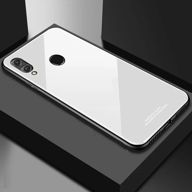 Yuetuo роскошный стеклянный чехол mi rror для xiaomi mi x max 3 2 s 2 s max3 mi x3 mi x2s силиконовый чехол для телефона - Цвет: white