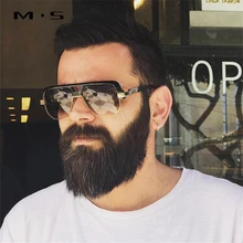 MS Мода г. солнцезащитные очки Для мужчин спортивные роскошные Брендовая Дизайнерская обувь классические солнцезащитные очки мужские модные очки uv400 высокого качества