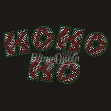 BlingQueen 25 шт./лот термоклейкие кристаллы-стразы мотивы Рождество hohohoho дизайн