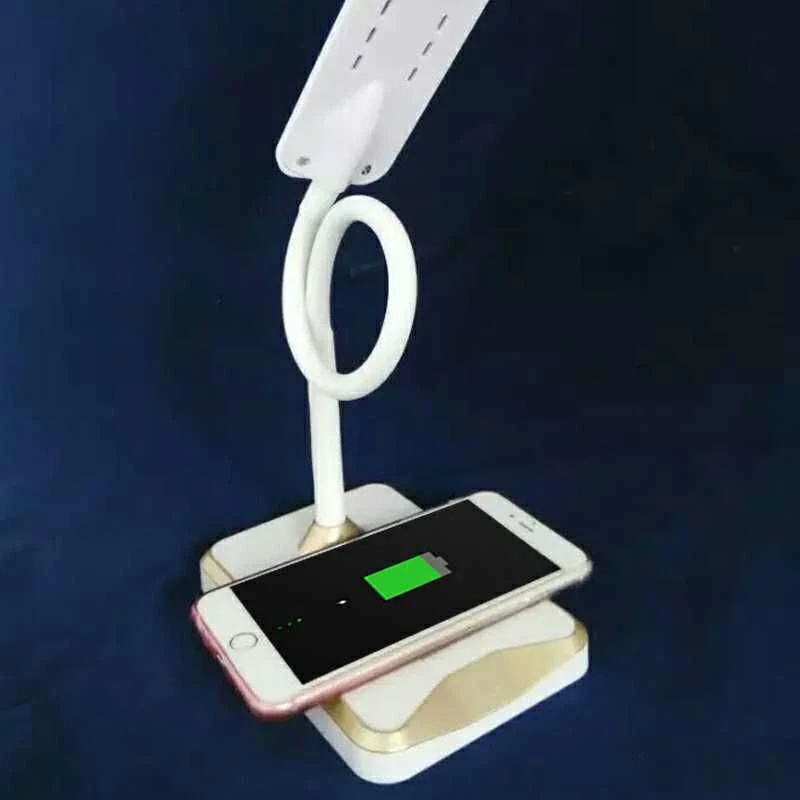 Sgrow 360 Беспроводной Настольная лампа с аккумулятором для Iphone X/8/8 Plus samsung Galaxy S8/S9