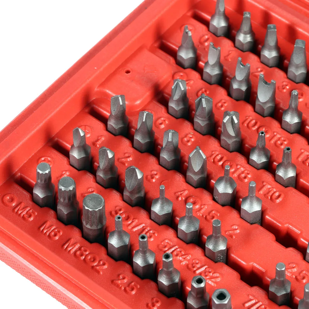 100pcs Torx Precision Screwdriver Set Tamper Screws Hex Bit Professional Sturdy Chrome Vanadium Steel Screwdriver Head Set