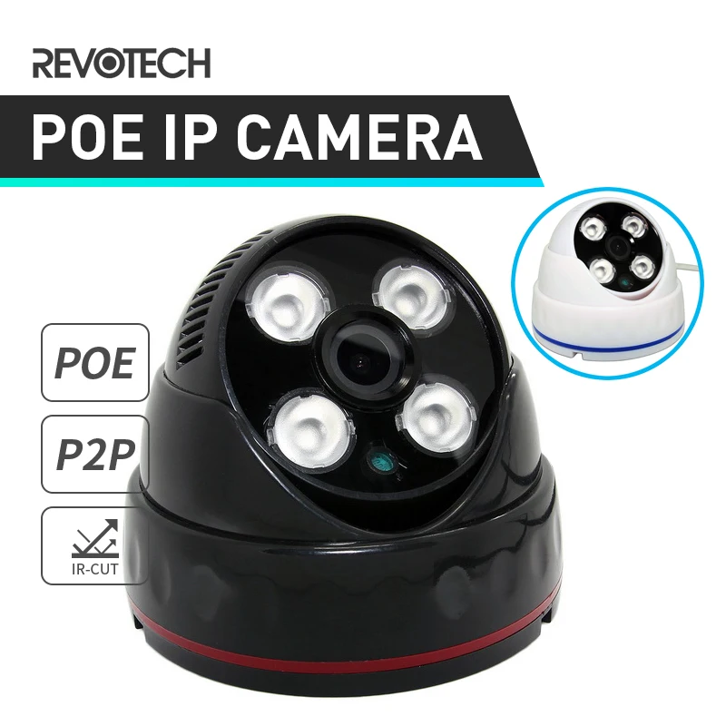 IP камера POE HD 1080P для помещений 4 светодиосветодиодный IR МП купольная ONVIF