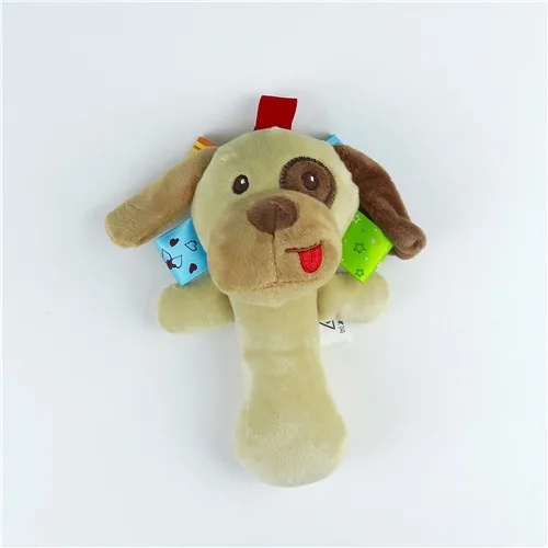 1 шт. Sozzy музыкальная детская плюшевая погремушка детские игрушки для младенцев Плюшевые игрушки Бене погремушки милая игрушка для ребенка - Цвет: Dog
