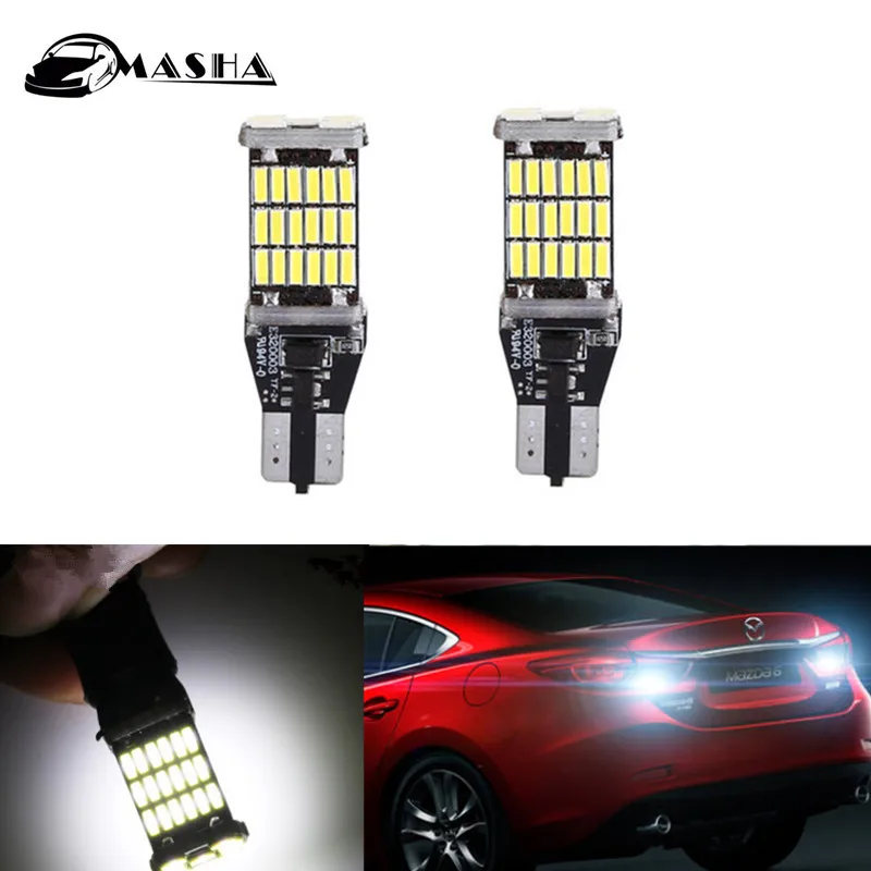 

2Pcs Canbus T15 W16W 4014 SMD 45 LED Car Reverse Light No Error Backup Light For Mazda 6 8 CX-3 CX3 CX-5 CX5 8 CX 5 M8 RX8 M5
