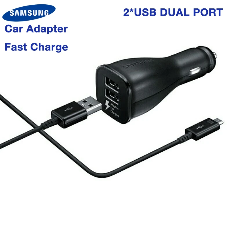 

Samsung Original Fast Charging Car Charger For Samsung Galaxy S7 Edge S6 edge Note 5 S10E S9 Plus Xiaomi mi9 Note 7 pro mi8 mix3