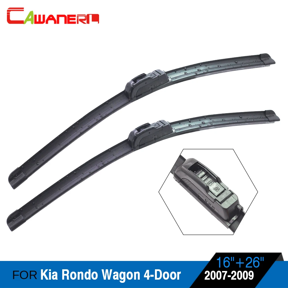 Cawanerl Car Soft Rubber Windshield Wiper Blade Auto Front Windscreen
