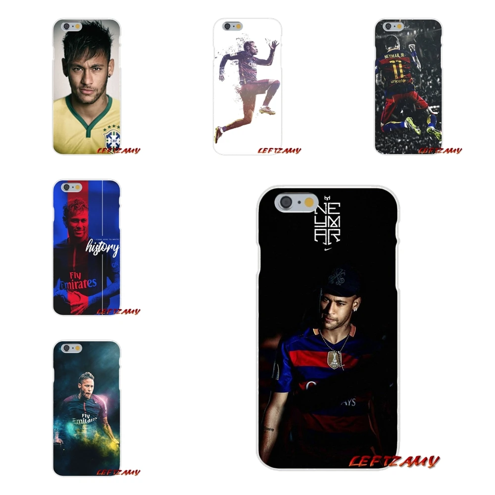 

For iPhone X 4 4S 5 5S 5C SE 6 6S 7 8 Plus Football Neymar JR Accessories Phone Shell Covers