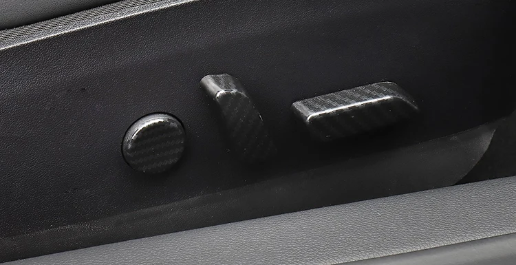 LUCKEASY Кнопка сиденья автомобиля ABS декоративный чехол для Tesla модель 3- автомобильное сиденье регулировочная ручка декоративная крышка