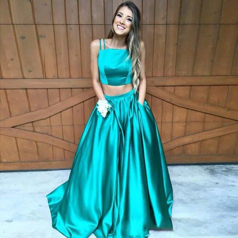 

High Quality Emerald Green Prom Skirt Custom Made A Line Floor Length Pleated Long Skirt with Pockets Lolita Formal Party Skirt
