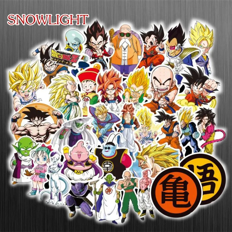 New 100Pcs/lot Anime Dragon Ball Stickers For Luggage Trolley Case Skateboard Waterproof Personality Cartoon Graffiti Sticker