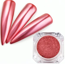 Dmoley 2 г розовое золото зеркальный блеск для ногтей пигмент порошок Гель-лак хромированная пыль сверкающие блестки маникюр Дизайн ногтей украшения