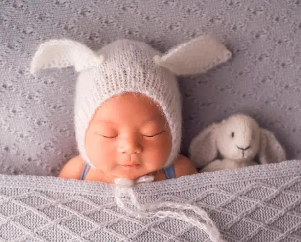 hat and toy Белая шапочка кролика Игрушка реквизит для фотографии новорожденных писака животных пасхальное Тедди наряд кролика Подставки для фотографий Детские Симпатичные Hat - Цвет: hat and toy