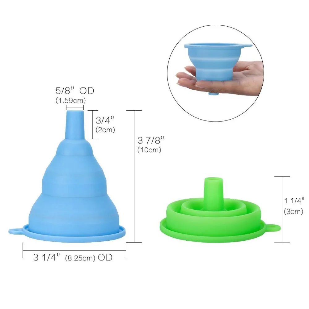 1 шт. складная силиконовая воронка для жидкости и масла|foldable funnel|foldable silicone funnelsilicone