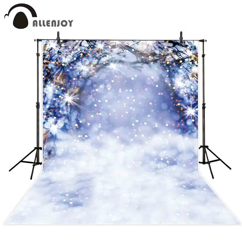 Allenjoy фон для фотосъемки с изображением боке Блестящий Рождественский снег зима Страна Чудес ветка фон для фотосессия Фотостудия