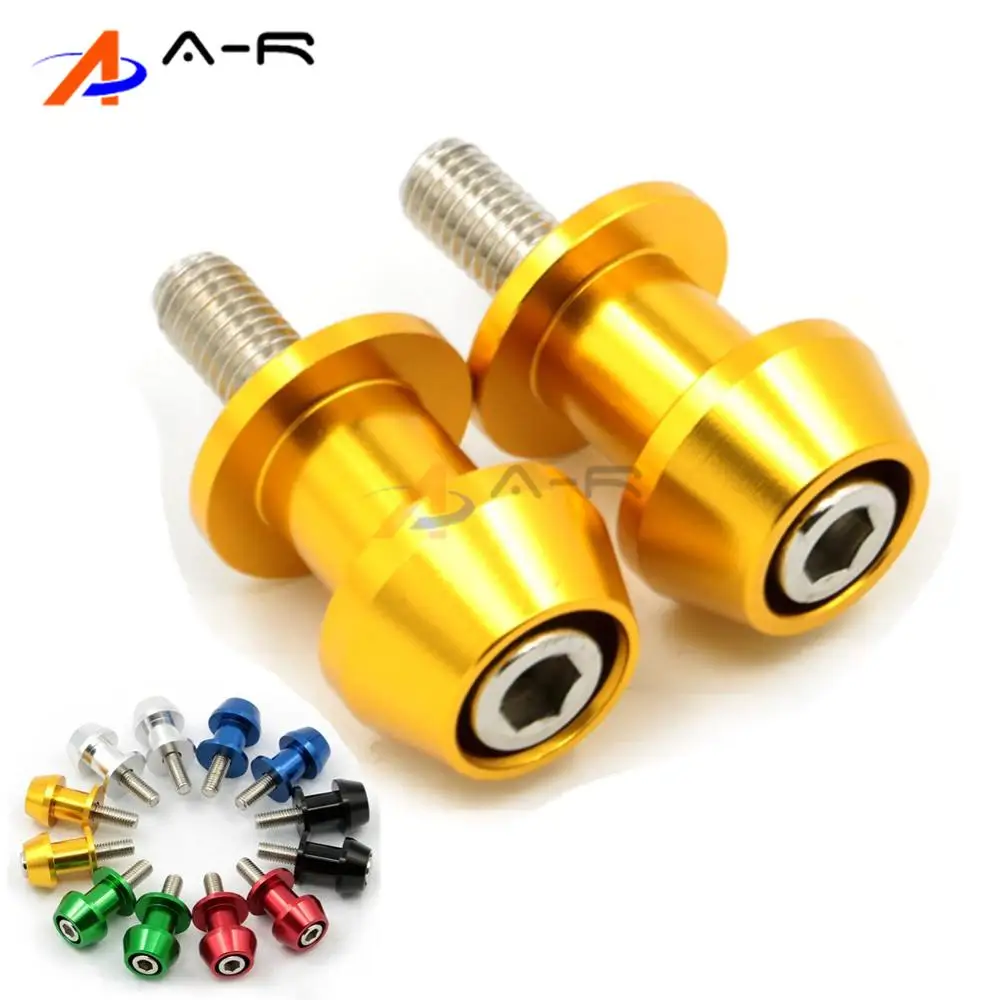 

Pair 6MM CNC Swingarm Spools Sliders Stands Bobbins For Yamaha YZF-R1 YZF-R6 R1 R6 R6S R15 FZ1 FZ6 FZ8 TMAX Vmax FZ1 MT-01 MT01