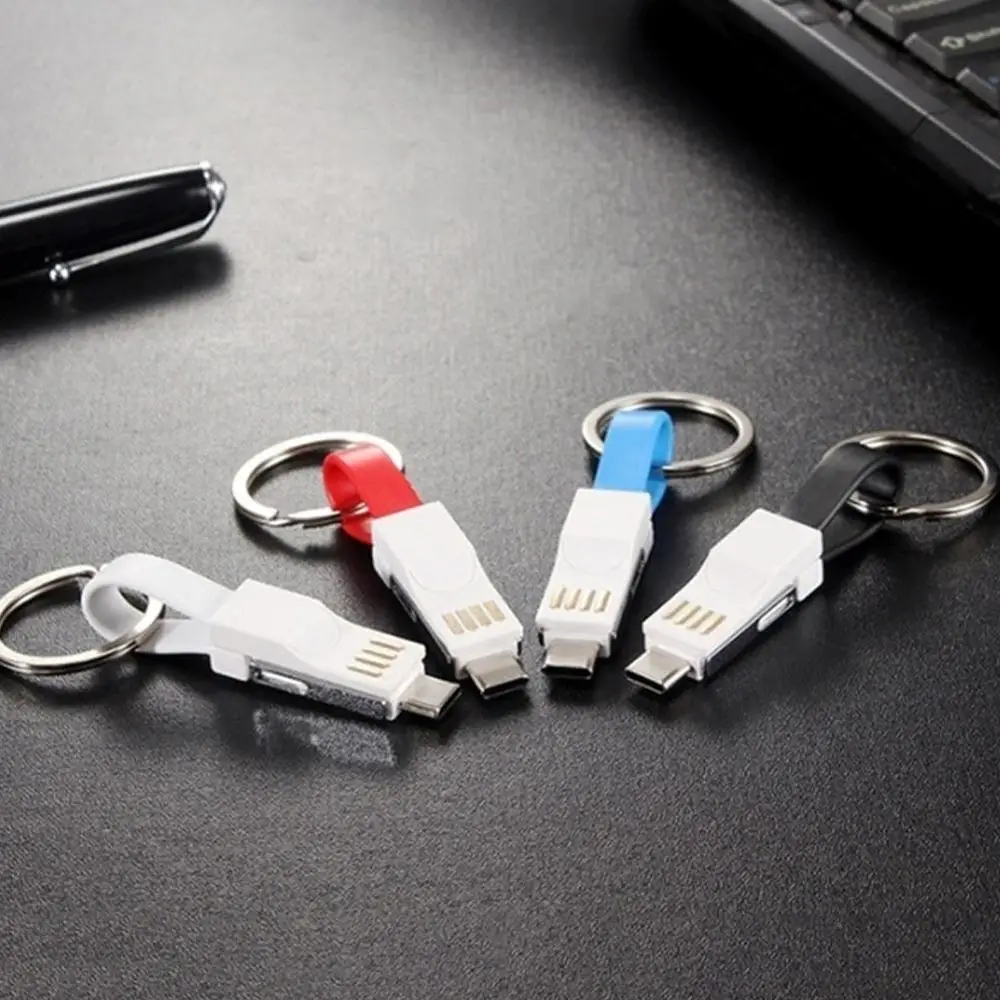 Buyincoins Micro USb кабель 3 в 1 Micro type C портативный короткий провод для быстрой зарядки Магнитный менее#292334