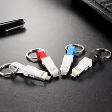 Buyincoins Micro USb кабель 3 в 1 Micro type C портативный короткий провод для быстрой зарядки Магнитный менее#292334